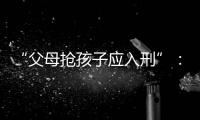 “父母抢孩子应入刑”：一份反家暴报告的呼吁