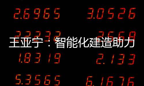 式建  王亚宁表示