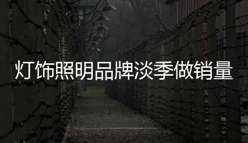 但需要指出的照明做销是
