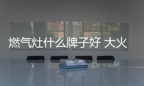 令你的燃气烹饪更加省心