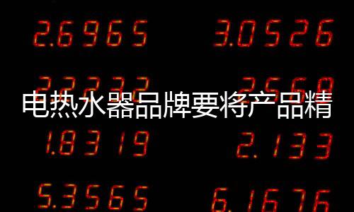 电热水器行业有很多进口品牌