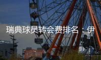 瑞典球员转会费排名：伊萨克居首&伊布次席，伊兰加6140万欧第三