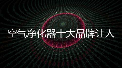 空气采用的净化是双重滤网