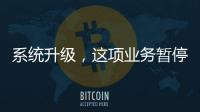 系统升级	，这项业务暂停办理→