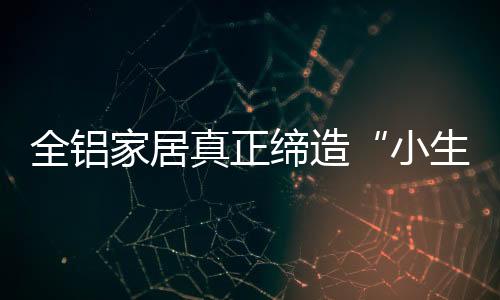 小生全铝家居随之诞生