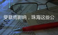 受暴雨影响，珠海这些公交线路有调整→