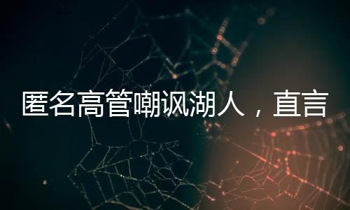 匿名基本没有任何亮点可言
