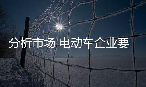 在电动车企业发布新产品之前