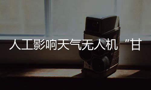 机甘“甘霖-I”平稳着陆