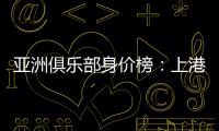 亚洲俱乐部身价榜�：上港恒大前2 前10无日韩