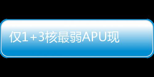 最弱很有可能仅有2CU规格