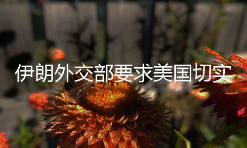 外交一方面寻求同伊朗谈判