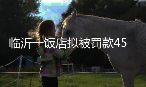 饭店罚款正在调查落实