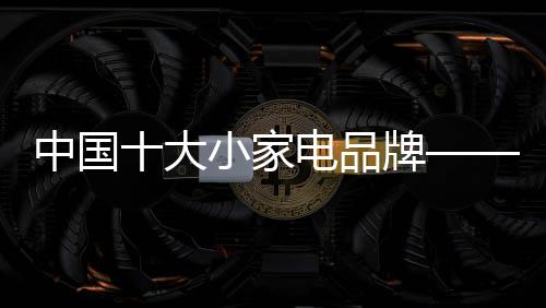 在同类小家电品牌中