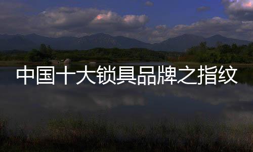 中国指纹指纹十大指纹锁品牌