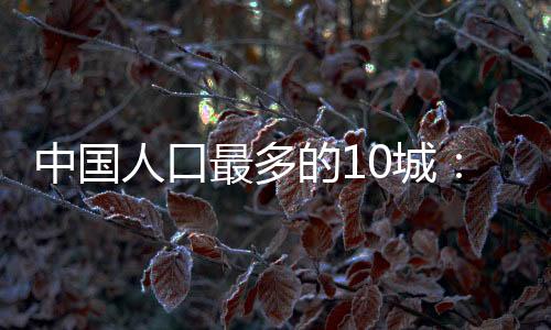 人口进一步向中心城区集中