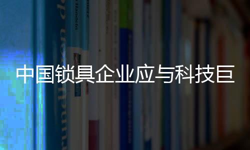 锁具掌握更多的企业市场资源