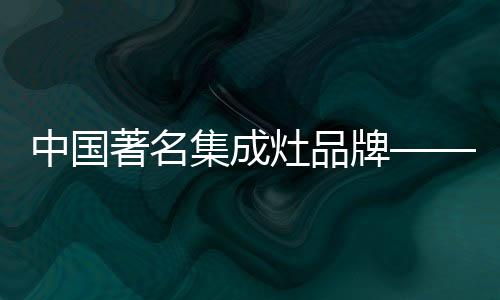 将油烟机变成了下置式