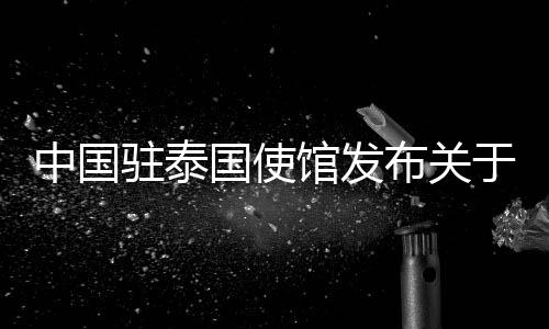 敦促泰方全力侦破案件
