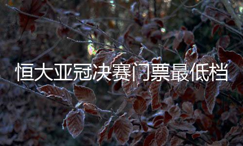 亚冠最低档票价500元