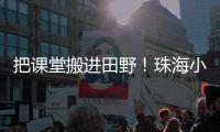 把课堂搬进田野！珠海小学生耕读园里割麦子