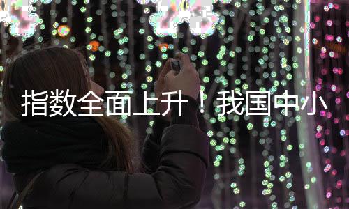 小企向好行业运行稳步向好