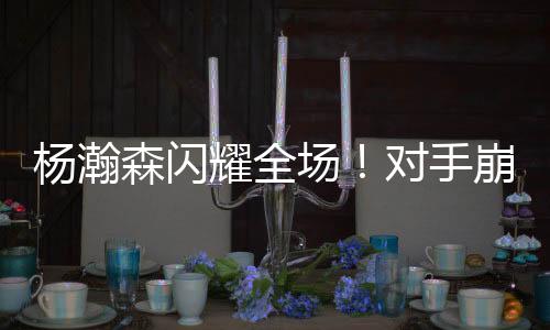 两队的杨瀚耀全勇士战术更少