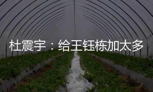 我们要说这个王钰栋