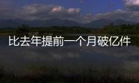 比去年提前一个月破亿件
！珠海寄递行业运行态势持续向好