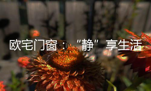 欧宅安闲从容有一种幸福
