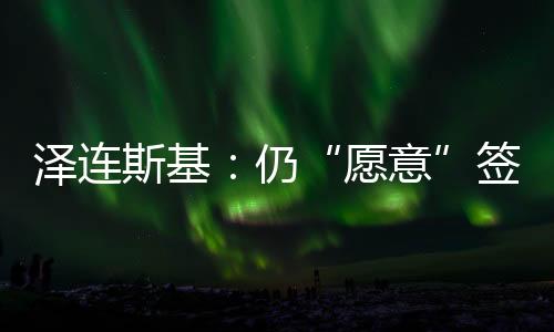 斯基署美泽连斯基表示