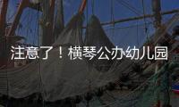 注意了！横琴公办幼儿园报名系统临时关停