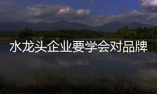 品牌的头企定位非常重要