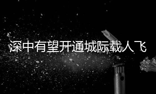 有望在空中交通网建设方面