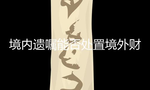 法律另有规定的境内境外