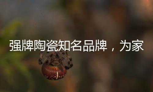 线、强牌也是陶瓷久违的清新