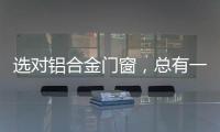 选对铝合金门窗，总有一束光住进来!