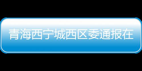 西宁推动落实不到位