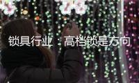 锁具行业：高档锁是方向 门锁是领头羊