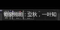 钜豪照明
：立秋
，一叶知秋!