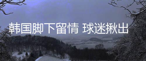 脚下揪出要对得起国家队战袍
