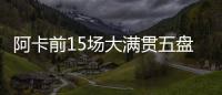 阿卡前15场大满贯五盘大战有14场获胜，为公开赛时代并列最多