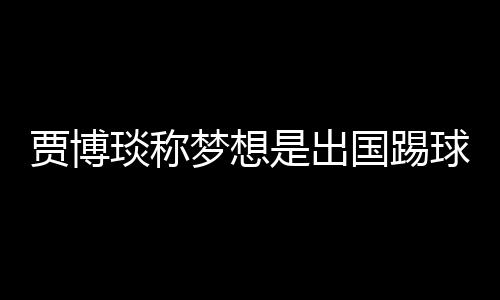贾博一直有这个想法