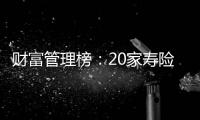 财富管理榜：20家寿险公司，哪家更擅长管理“养老钱”和“保命钱”？