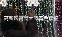 高新区雷雨大风黄色预警	！