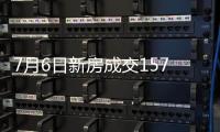 7月6日新房成交157套�、二手房71套；涨价房源74套