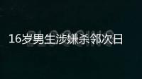 16岁男生涉嫌杀邻次日到校伤人	，副校长因制止受伤