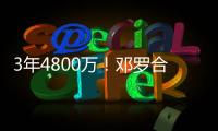 3年4800万！邓罗合同保障部分1880万 第一年1680万+第二年200万