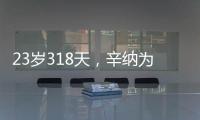 23岁318天，辛纳为公开赛时代连续7次打进大满贯八强第三年轻